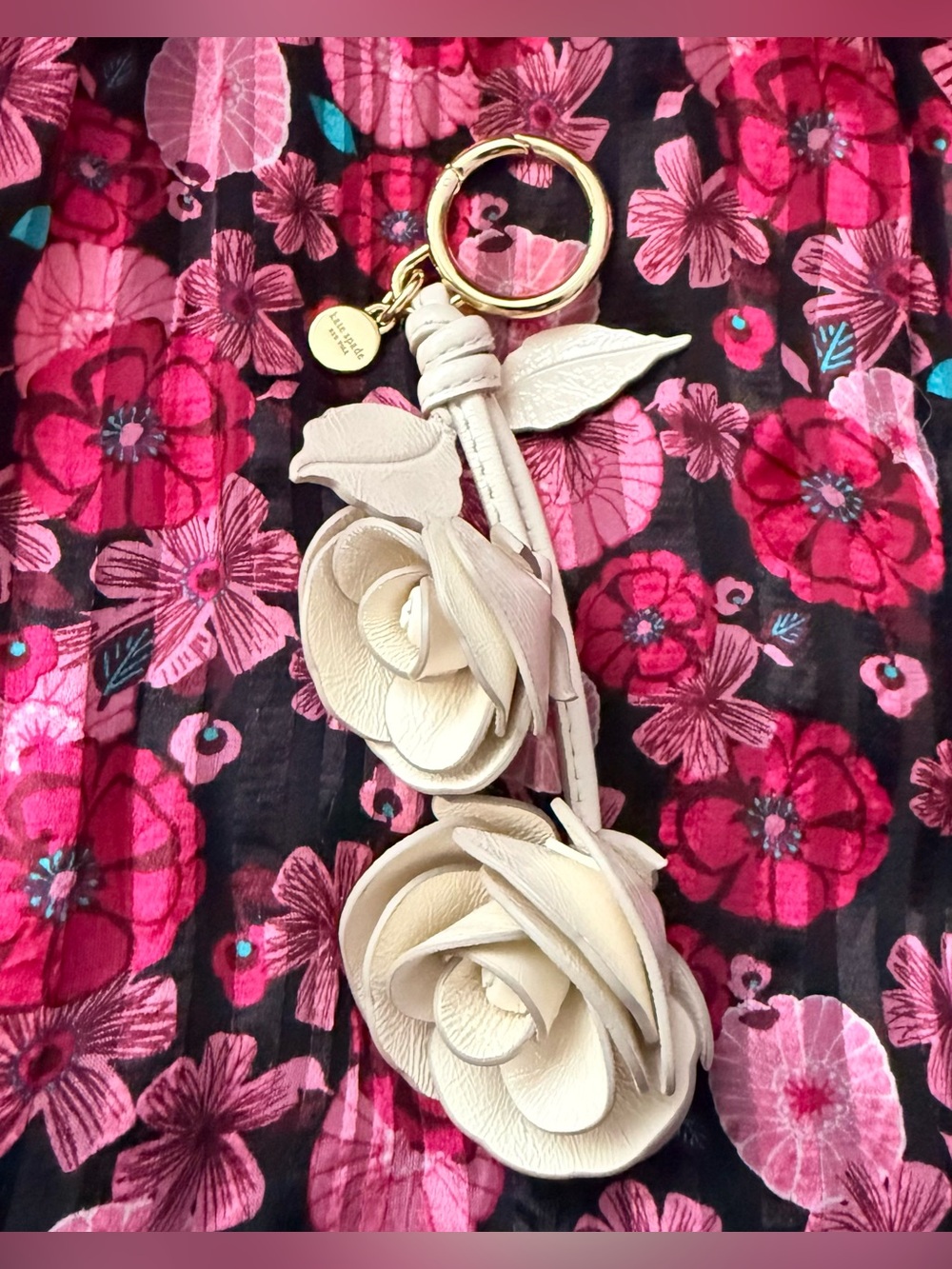 Kate Spade Charmed Rose Bag Charm